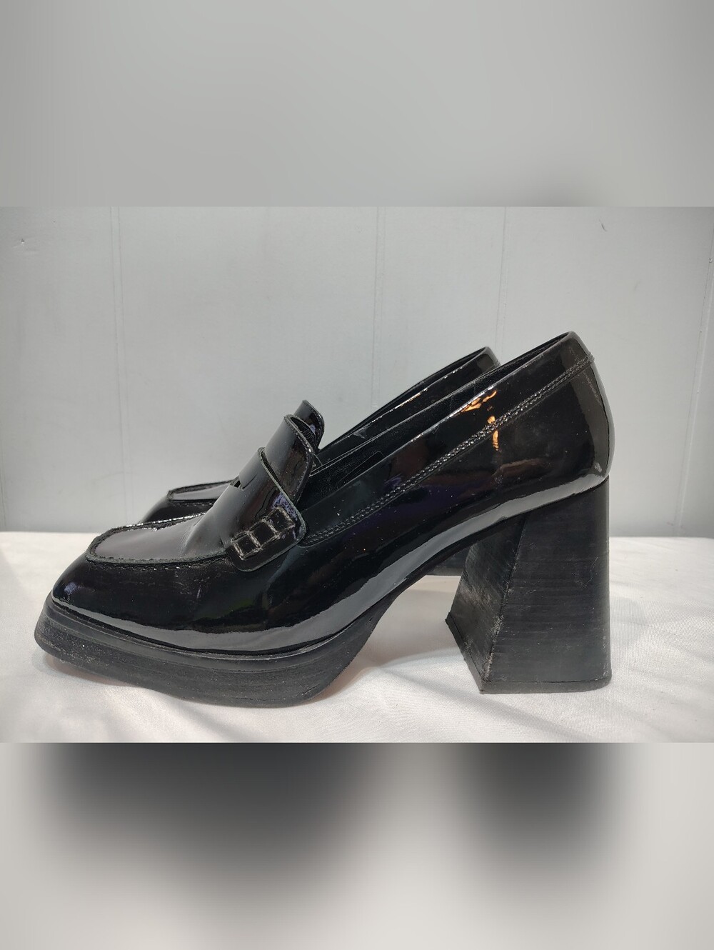 ALOHAS Take Off Heeled Loafers Black Size 9 - Picture 3 of 9
